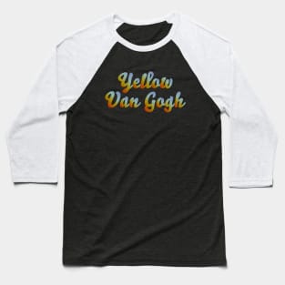 Yellow Van Gogh Baseball T-Shirt